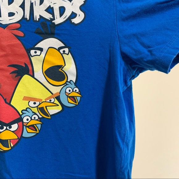 Angry Birds Graphic Minimalist Cartoon Characters 100% Cotton Fun Tee shirt - Picture 5 of 9